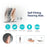 V885P Left Ear Elderly / Deaf People Hearing Aid RIC Seniors Self-Adaptive Feedback System Digital Sound Amplifier Headset - Pearl Grey - 3