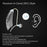 V885P Left Ear Elderly / Deaf People Hearing Aid RIC Seniors Self-Adaptive Feedback System Digital Sound Amplifier Headset - Pearl Grey - 5