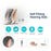 V885P Right Ear Ergonomics Design RIC 10-Channel Digital Hearing Aid Elderly Senior Sound Amplifier Hearing Aid Tool for Deaf People - Pearl Grey - 3