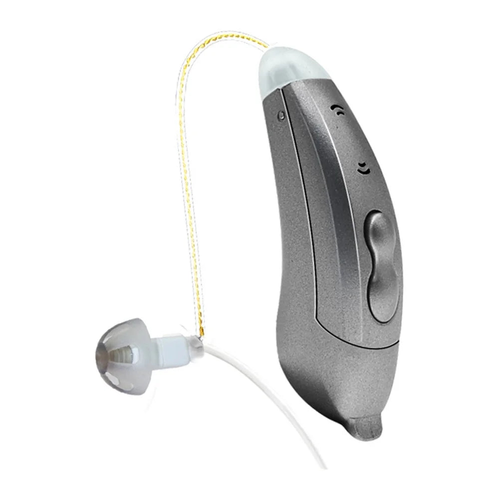 SF101 Right Ear Digital RIC Sound Amplification Device Headset  Elderly / Deaf People Hearing Aid 10-Channel Bluetooth-compatible Sound Amplifier - Graphite Grey - 1