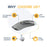 SF101 Left Ear Bluetooth-compatible Hearing Aid 10-Channel Sound Amplifier Digital RIC Sound Amplification Device with 6 Earplugs for Elderly / Deaf People - Pearl Grey - 6