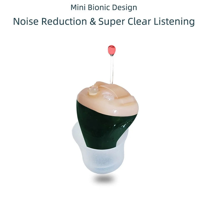 J25 One Pair Wireless Sound Amplifier Simulation Knob Type Hearing Aid Elderly Deaf People Hearing Aid Headset - 4