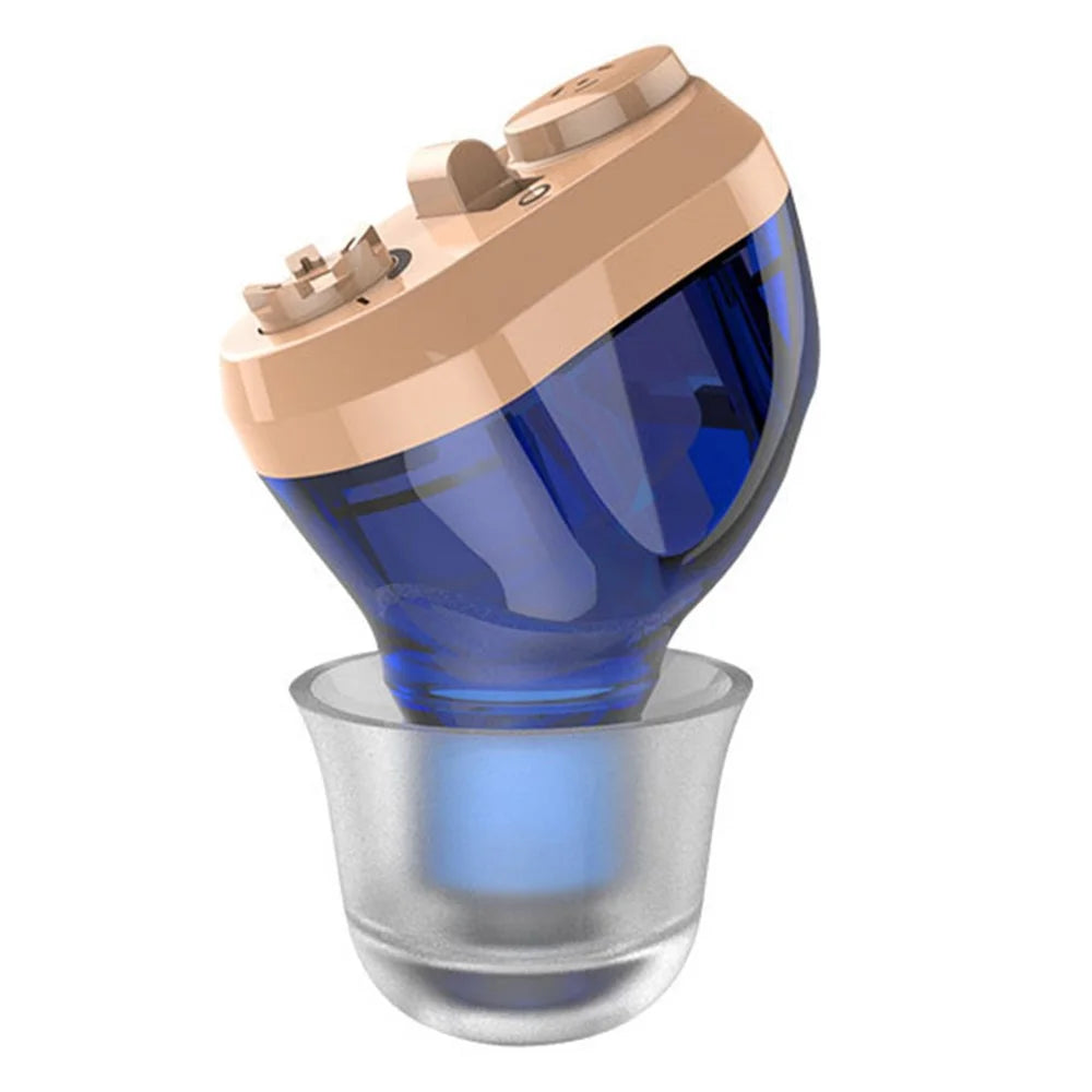 Hearing Aid for Seniors and Adults Rechargeable Hearing Aid Invisible Hearing Amplifier Sound Amplifier - Blue - 1
