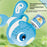 Electric Clownfish Shaped Bubble Machine with 1 Bottle Bubble Solution Automatic Bubble Blower for Kids - Blue - 5