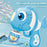 Electric Clownfish Shaped Bubble Machine with 1 Bottle Bubble Solution Automatic Bubble Blower for Kids - Blue - 7