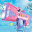 Kids Shark Electric Bubble Gun 24 Holes Automatic Light-Up Bubble Machine USB Rechargeable with Bubble Solution Bottle - Blue - 3