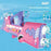 Kids Shark Electric Bubble Gun 24 Holes Automatic Light-Up Bubble Machine USB Rechargeable with Bubble Solution Bottle - Blue - 4