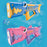 Kids Shark Electric Bubble Gun 24 Holes Automatic Light-Up Bubble Machine USB Rechargeable with Bubble Solution Bottle - Blue - 5