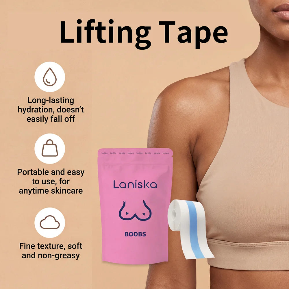 LANISKA 5cm Width Breast Care Patch for Women Skin Friendly Lift Up Nipple Cover Tape, Length: 1m - 2