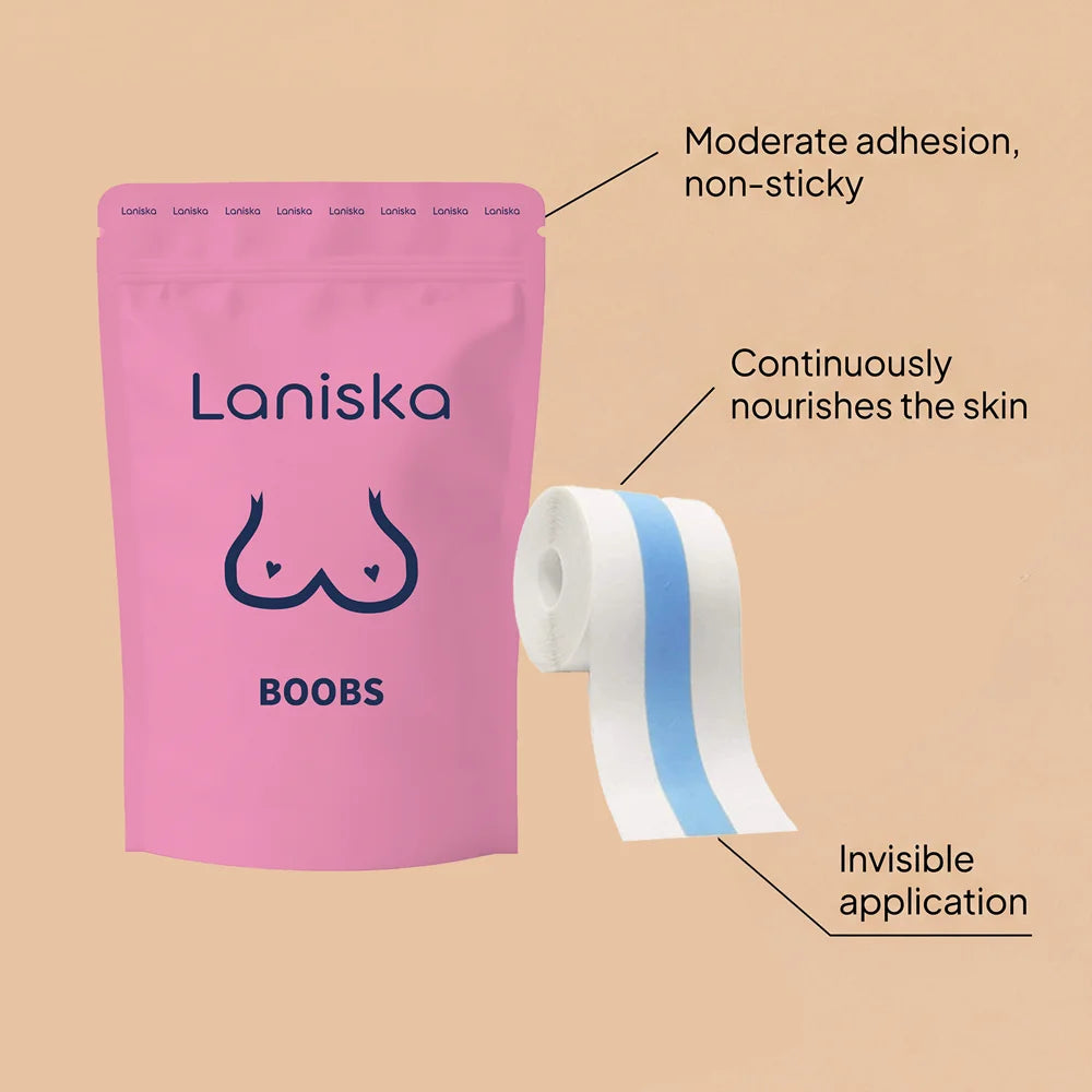 LANISKA 5cm Width Breast Care Patch for Women Skin Friendly Lift Up Nipple Cover Tape, Length: 1m - 6