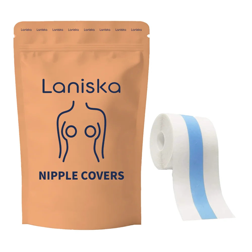 LANISKA 5cm Width Breathable Invisible Lift Breast Care Tape Skin-Friendly Nipple Covers Patch, Length: 1m - 1