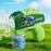 333-01A Cartoon Dinosaur Bubble Gun Toy Portable Electric Automatic Bubble Machine LED Lights Outdoor Kids Toy - Green - 2