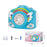 333-61 Electric Rechargeable Camera Bubble Machine Kids Camera-Shaped Bubble Maker Toy with Lights Music Effects - Blue - 1