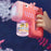 Bubble Gun Machine with Bubble Refill Solution Automatic Bubble Maker for Toddlers Outdoor Bubble Blower Toy - Pink Giraffe - 4