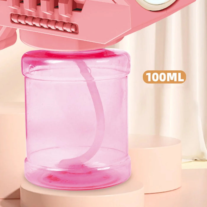 695-1 Toddler Automatic Bubble Maker Electric Toy Kids Bubble Machine Birthday Gift - Blue - 5