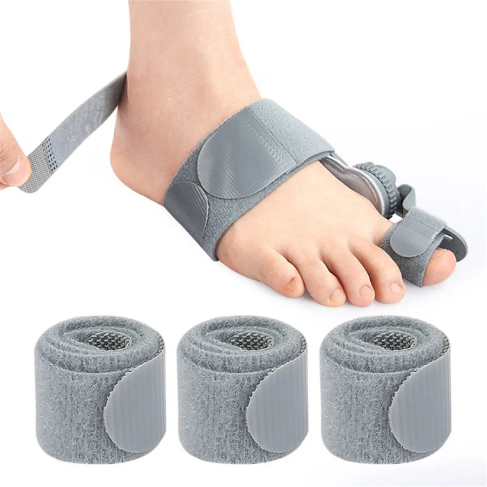 008 1Pc Adjustable Bunion Corrector Foot Hallux Valgus Brace Rotatable Toe Separator Straightener - Grey - 3
