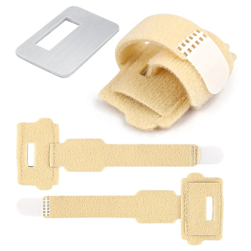 011 1Pc Toe Separator Bunion Corrector Big Toe Spacer Toe Straightener Built In Aluminum Plate - Nude - 1