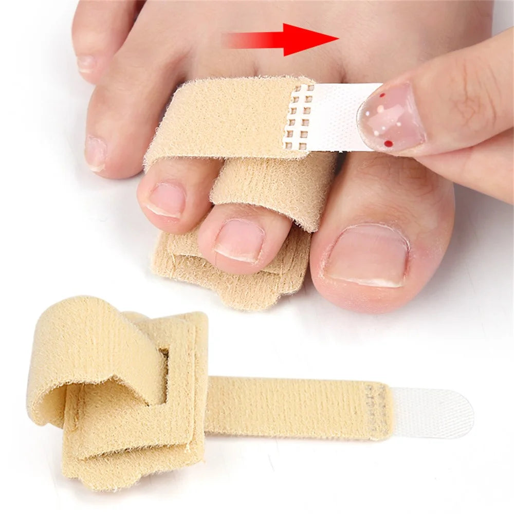 011 1Pc Toe Separator Bunion Corrector Big Toe Spacer Toe Straightener Built In Aluminum Plate - Nude - 3
