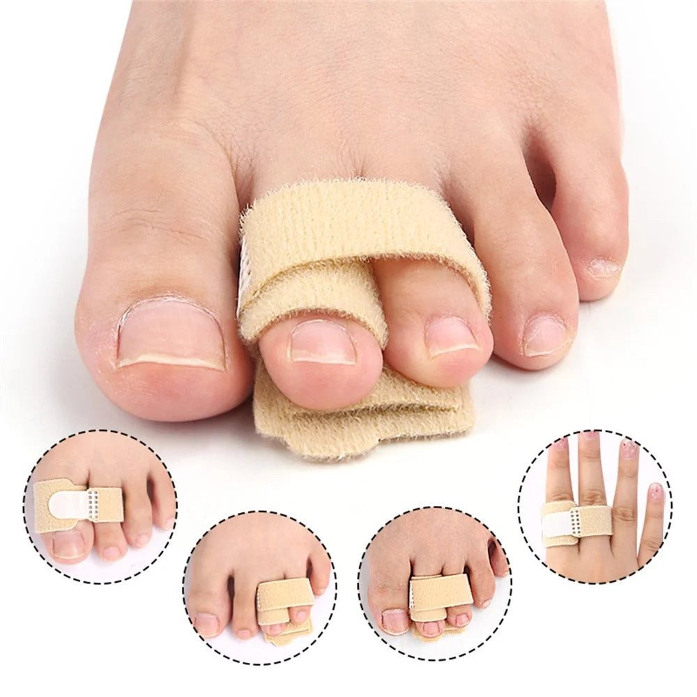011 1Pc Toe Separator Bunion Corrector Big Toe Spacer Toe Straightener Built In Aluminum Plate - Nude - 5