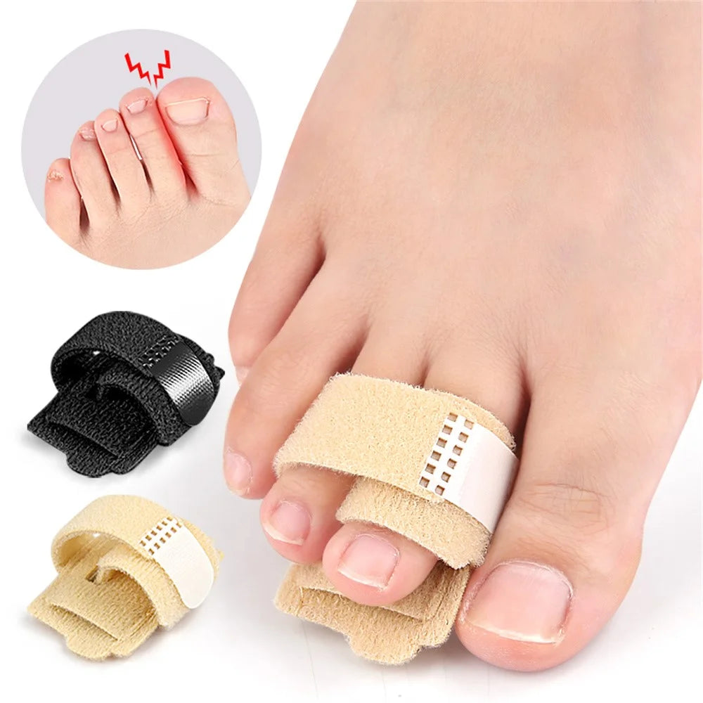 011 1Pc Toe Separator Bunion Corrector Big Toe Spacer Toe Straightener Built In Aluminum Plate - Nude - 6