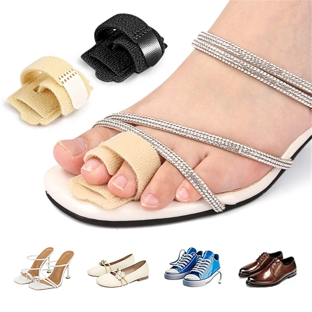 011 1Pc Toe Separator Bunion Corrector Big Toe Spacer Toe Straightener Built In Aluminum Plate - Nude - 7