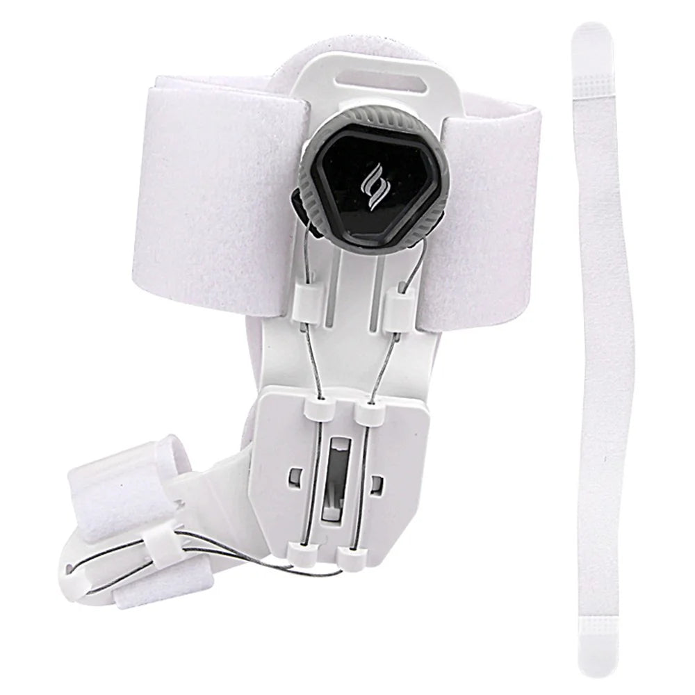 004 Adjustable Day and Night Bunion Corrector Toe Separator with Rotating Knob - White - 1