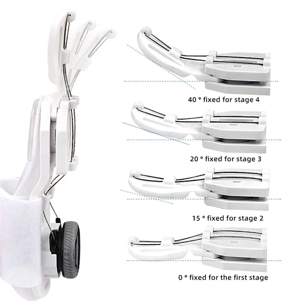 004 Adjustable Day and Night Bunion Corrector Toe Separator with Rotating Knob - White - 5