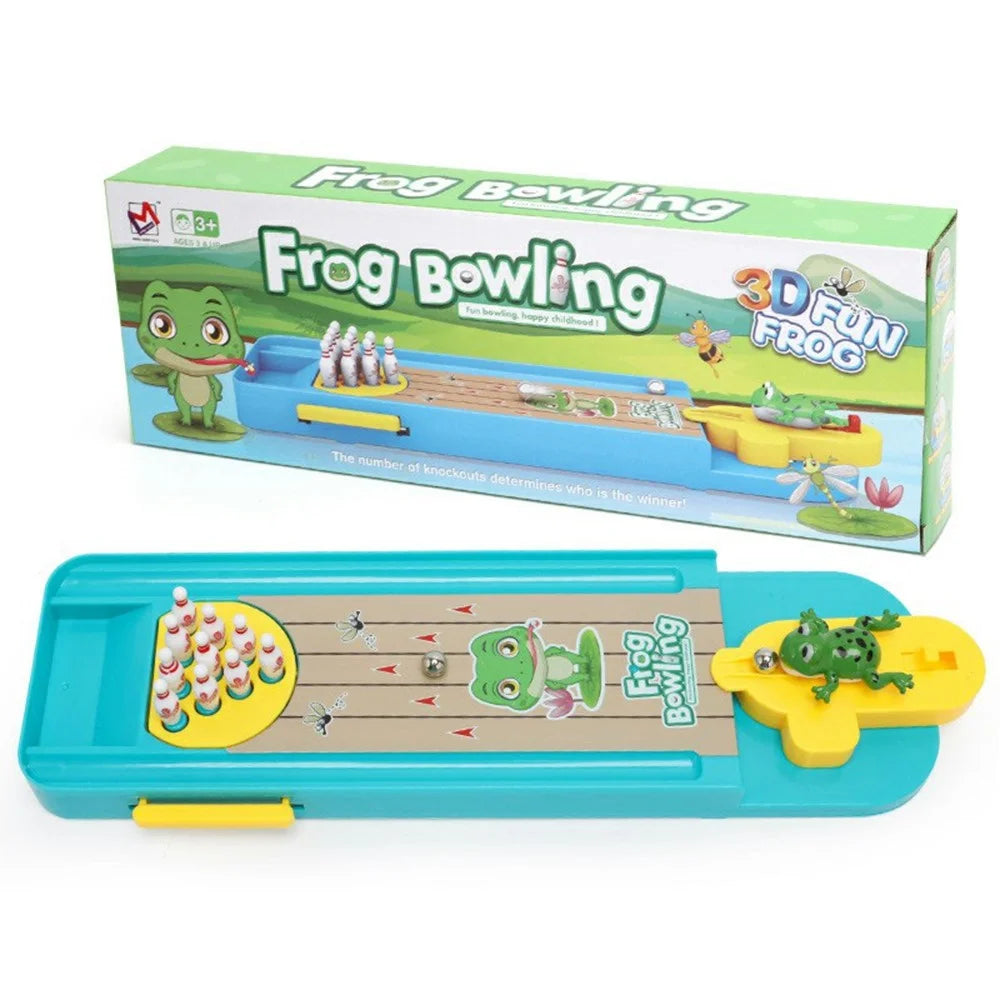 Tabletop Game Intelligence Toy Gift Frog Bowling Set Pinball Shooting Game for Kids - 1