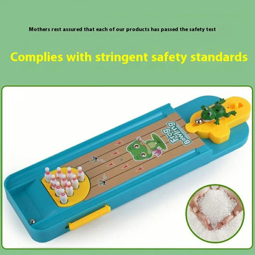 Tabletop Game Intelligence Toy Gift Frog Bowling Set Pinball Shooting Game for Kids - 5