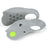 039 1 Pair Size L Magnetic Arch Support Insoles Half Length TPR Shock Absorbing Orthotic Insert Pad - Grey - 1
