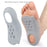039 1 Pair Size L Magnetic Arch Support Insoles Half Length TPR Shock Absorbing Orthotic Insert Pad - Grey - 3
