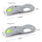 039 1 Pair Size L Magnetic Arch Support Insoles Half Length TPR Shock Absorbing Orthotic Insert Pad - Grey - 7