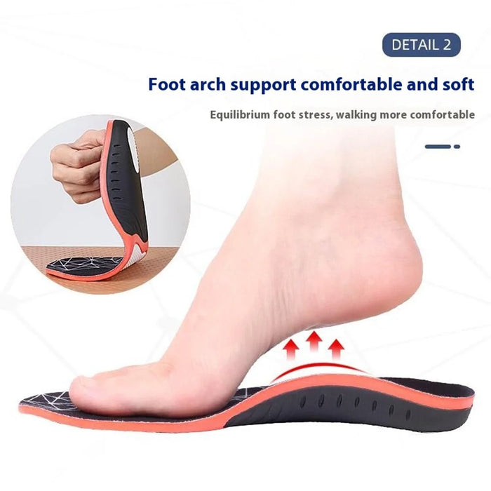 068 1 Pair Plantar Fasciitis High Arch Support Insoles Arch Support Shoe Inserts for Flat Feet, Size XS - 3
