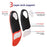 068 1 Pair Plantar Fasciitis High Arch Support Insoles Arch Support Shoe Inserts for Flat Feet, Size XS - 4
