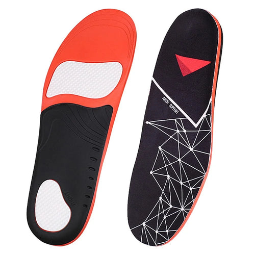 068 1 Pair Plantar Fasciitis High Arch Support Insoles Arch Support Shoe Inserts for Flat Feet, Size M - 1
