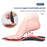 068 1 Pair Plantar Fasciitis High Arch Support Insoles Arch Support Shoe Inserts for Flat Feet, Size L - 3
