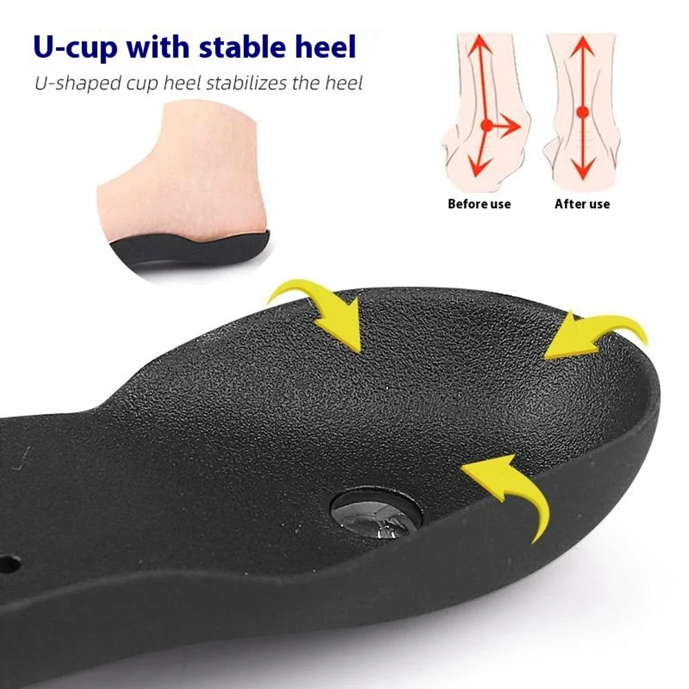 044 1 Pair Magnetic Arch Support Half Insoles Foot Orthotic Insert for Pain Relief  /  Posture Improvement, Size M - 6