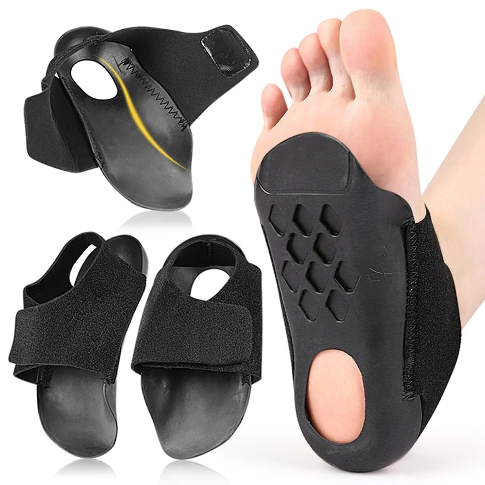 069 1 Pair Arch Support Heel Sleeve Foot Pain Relief Plantar Fasciitis Orthopedic Cushion, Size M - 3