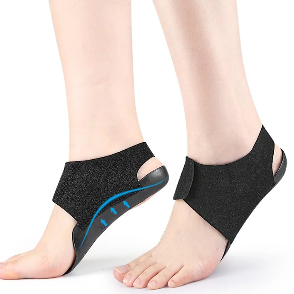 069 1 Pair Arch Support Heel Sleeve Foot Pain Relief Plantar Fasciitis Orthopedic Cushion, Size M - 7