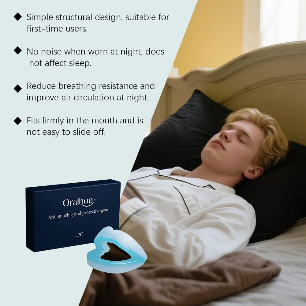 ORALHOE Anti-Snoring Oral Protective Gear Nighttime Teeth Grinding Mouth Guard for Comfort & Easy Breathing - 3