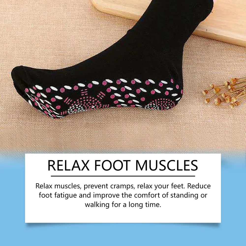 HOUKEA Breathable Foot Care Socks Plantar Fasciitis Pain Relief Elastic Massage Socks - 1 Pair - 6