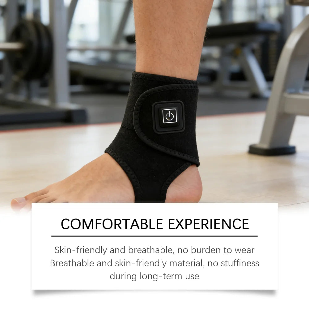 XORITA 1Pc Ankle Heating Pad Neoprene Joint Pain Relief Heat Therapy Electric Ankle Warmer - Black - 7