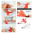 DIY Electric Paper Airplane Kids Toy Motorized Folding Airplane Model with Propeller - 4