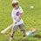 Kids Baseball Training Aids Foot-Activated Sports Automatic Baseball Launcher Toy with 3 Balls - Green - 4