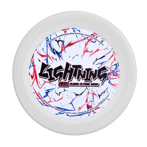 LZ101B  /  C 27cm LED Light Up Flying Disc Rechargeable 3-Color LED Outdoor Sports Interactive Toy, Size L - White - 1