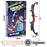 DF760DF759B Bow and Arrow Toy LED Light Up Archery Toys with Suction Cups Arrows Outdoor Indoor Shooting Games Toys - Black / Blue - 6