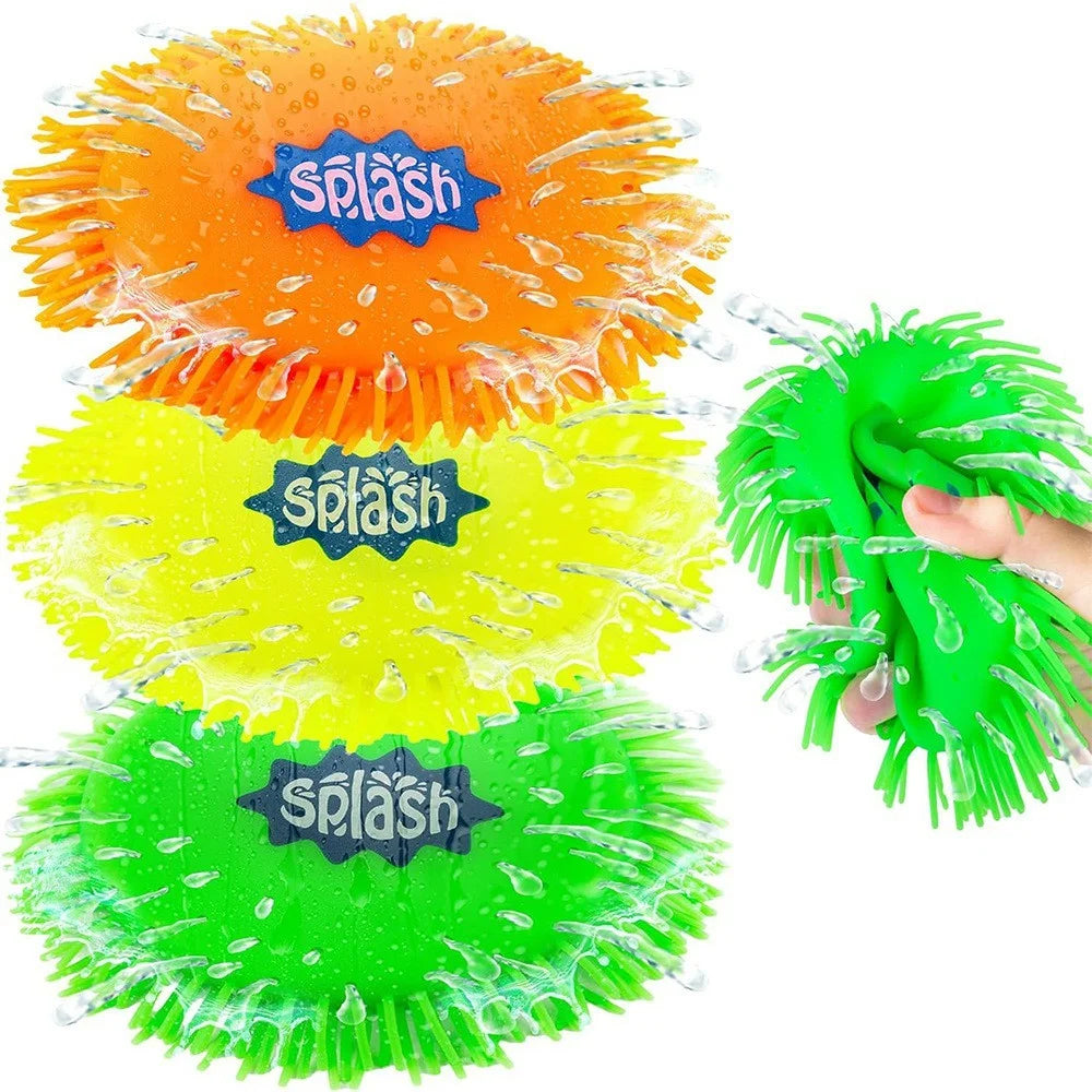 7 inch Flying Disk Water Absorbing Spraying Frisbee Soft TPR Beach Toy for Kids Family Water Games - Ramdon Color - 2
