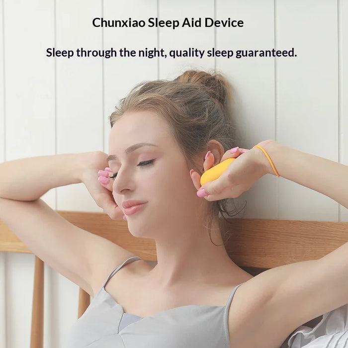 USB Rechargeable Handheld Sleep Aid Device Microcurrent Physical Relaxation Smart Sleep Meter - Green - 3