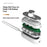 USB Rechargeable Handheld Sleep Aid Device Microcurrent Physical Relaxation Smart Sleep Meter - Green - 4