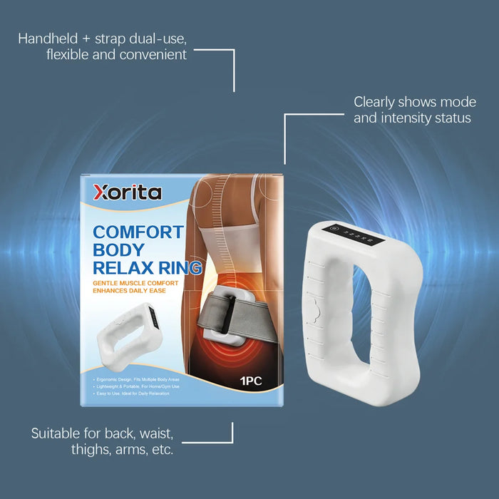 XORITA LCD Display Body Relax Ring 32dB Ultra Quiet Electric Massage Ring with Timer (without Strap) - 1Pc - 5
